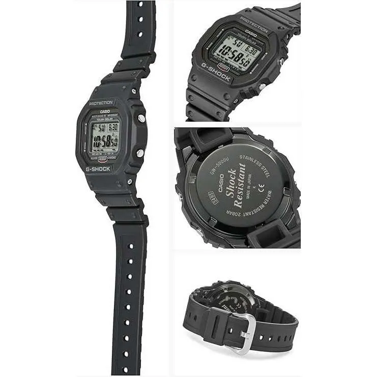 CASIO G-SHOCK DAY-DATE DIGITAL DIAL BLACK MEN WATCH GW-5000U-1JF