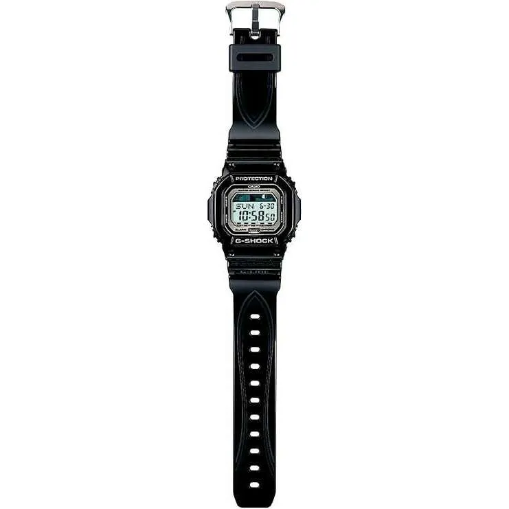 CASIO G-SHOCK G-LIDE TIDE GRAPH BLACK RUBBER STRAP DIGITAL DIAL MEN WATCH GLX-5600-1JF