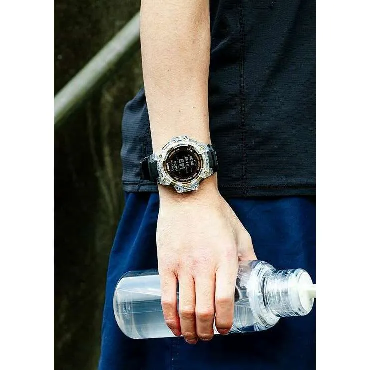 CASIO G-SHOCK G-SQUAD BLACK & GOLD DIGITAL MEN WATCH GBD-H1000-1A9JR