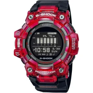CASIO G-SHOCK G-SQUAD BLUETOOTH BLACK & RED LIMITED MODEL MEN WATCH GBD-100SM-4A1JF