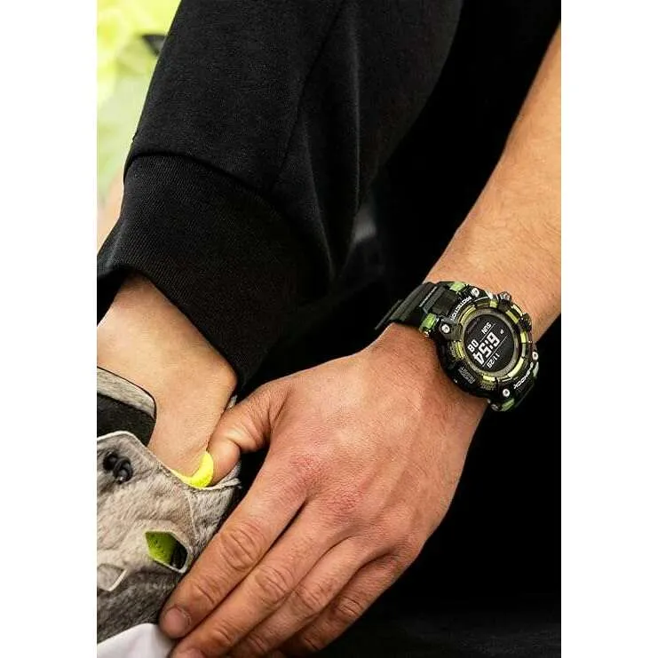 CASIO G-SHOCK G-SQUAD BLUETOOTH BLACK & YELLOW DIGITAL MEN WATCH GBD-100SM-1JF