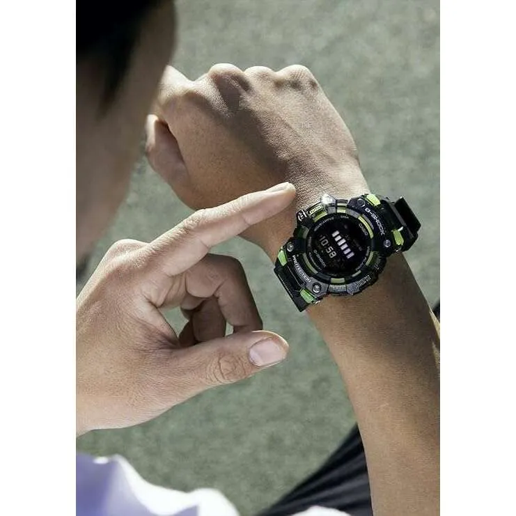 CASIO G-SHOCK G-SQUAD BLUETOOTH BLACK & YELLOW DIGITAL MEN WATCH GBD-100SM-1JF