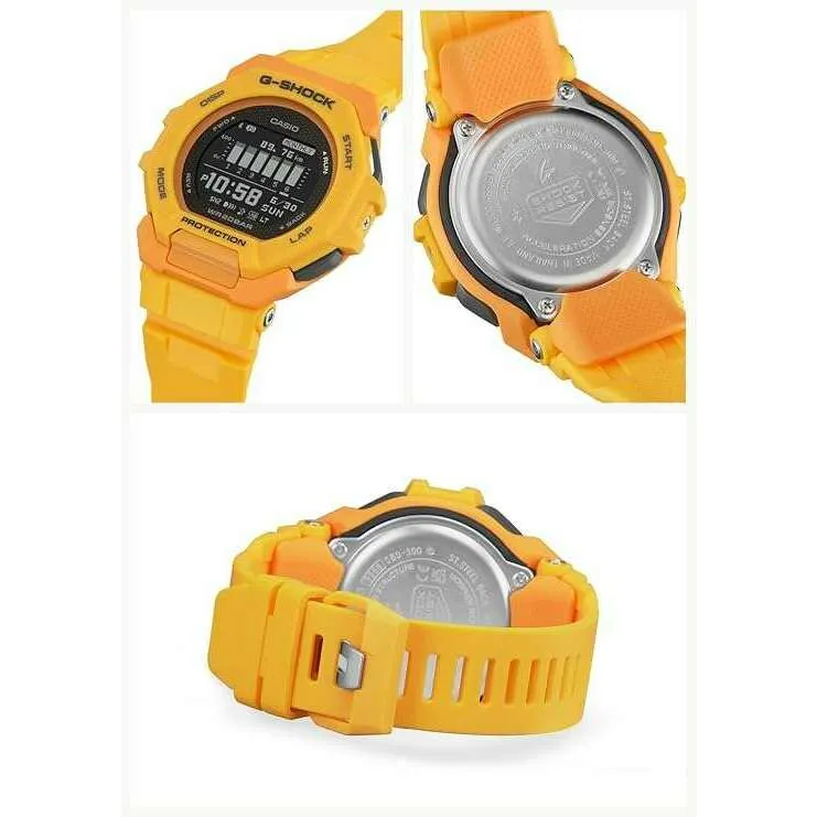 CASIO G-SHOCK G-SQUAD BLUETOOTH DAY-DATE DIGITAL YELLOW MEN WATCH GBD-300-9JF