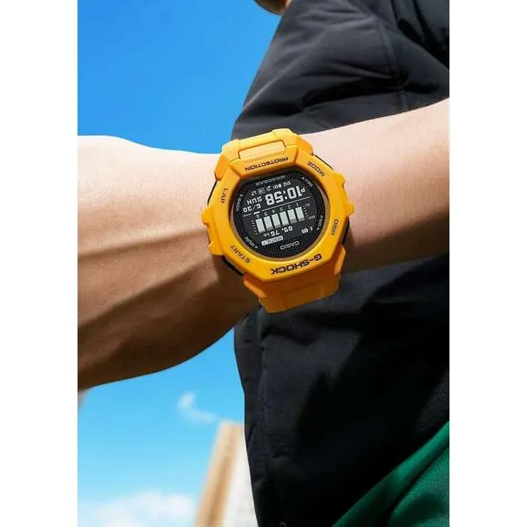 CASIO G-SHOCK G-SQUAD BLUETOOTH DAY-DATE DIGITAL YELLOW MEN WATCH GBD-300-9JF