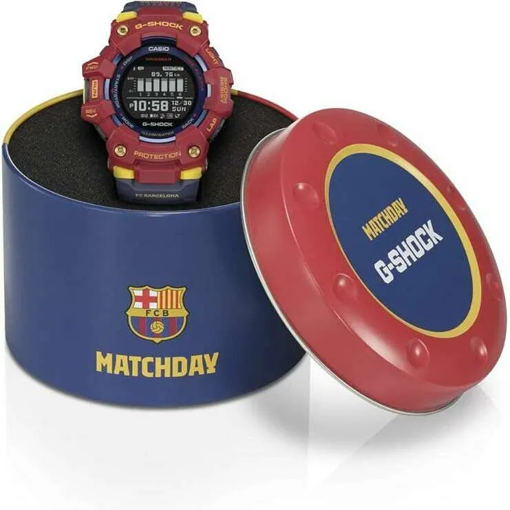 CASIO G-SHOCK G-SQUAD FC BARCELONA MATCHDAY COLLABORATION MEN WATCH GBD-100BAR-4JR