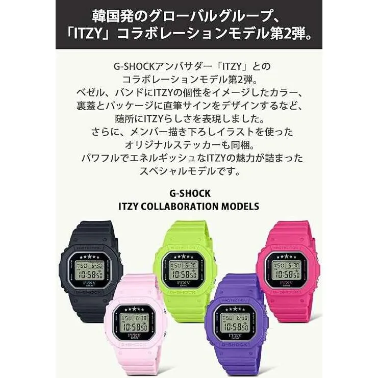 CASIO G-SHOCK ITZY COLLABORATION MODEL DIGITAL VIOLET/PURPLE WATCH GMD-S5610IT-6JR