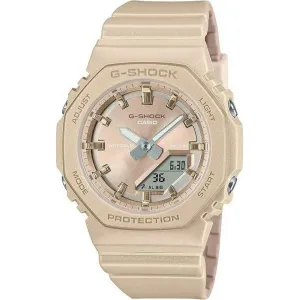 CASIO G-SHOCK LIMITED MODEL ANALOG DIGITAL BEIGE LADIES WATCH GMA-P2100ST-9AJF