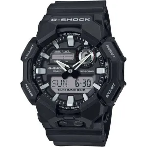 CASIO G-SHOCK LONGLIFE BATTERY DAY-DATE BLACK RESIN STRAP MEN WATCH GA-010-1AJF