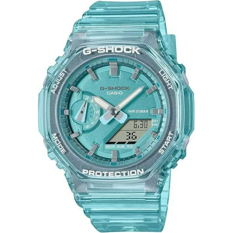 CASIO G-SHOCK MID-SIZE MODEL BLUE SKELETON LADIES WATCH GMA-S2100SK-2AJF