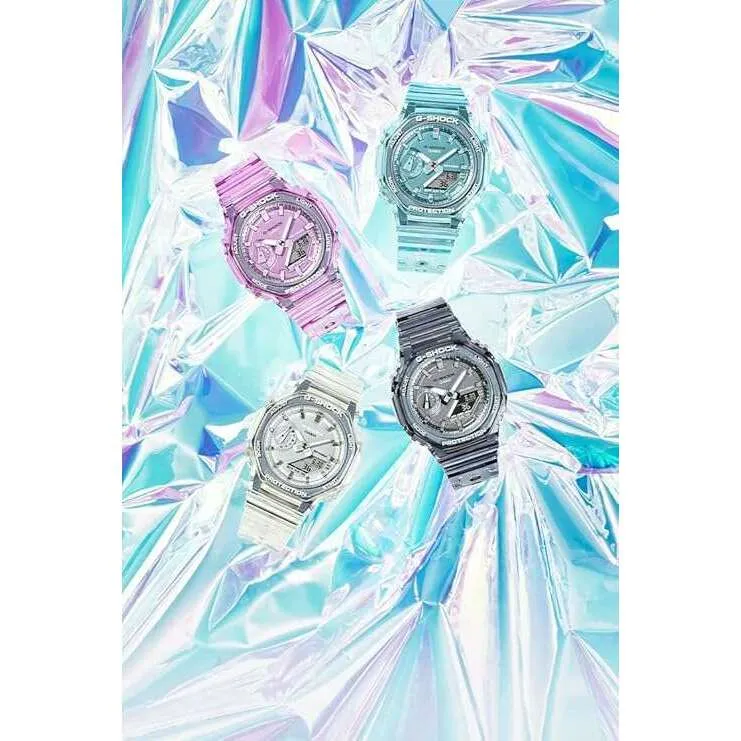 CASIO G-SHOCK MID-SIZE MODEL BLUE SKELETON LADIES WATCH GMA-S2100SK-2AJF