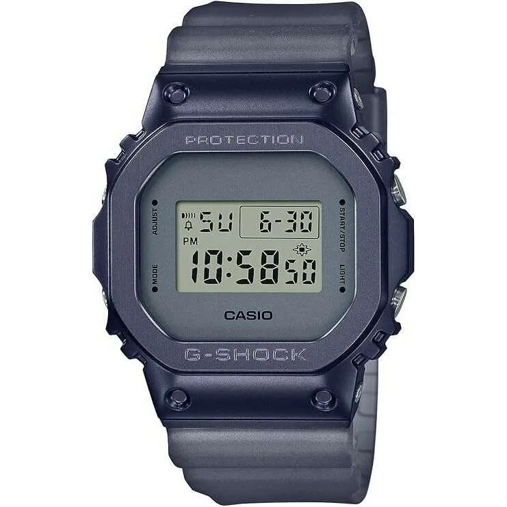 CASIO G-SHOCK MIDNIGHT FOG SERIES METAL COVERED DIGITAL BLUE MEN WATCH GM-5600MF-2JF