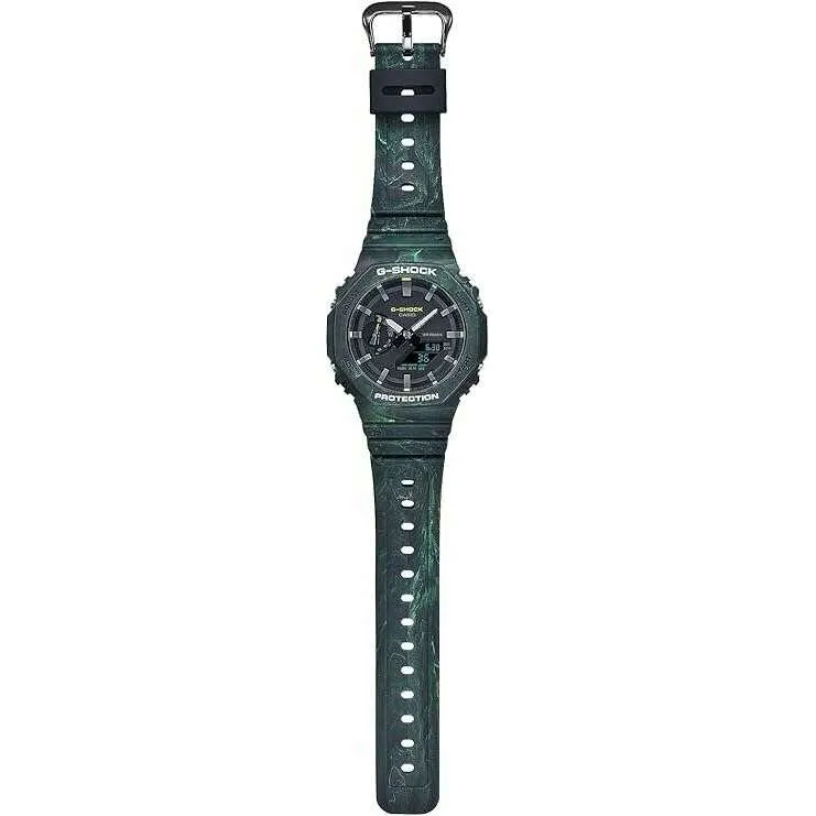 CASIO G-SHOCK MYSTIC FOREST SERIES ANALOG DIGITAL GREEN MEN WATCH GA-2100FR-3AJF