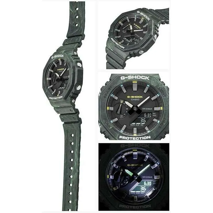 CASIO G-SHOCK MYSTIC FOREST SERIES ANALOG DIGITAL GREEN MEN WATCH GA-2100FR-3AJF