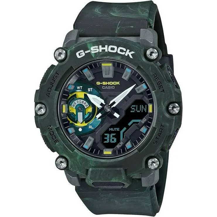 CASIO G-SHOCK MYSTIC FOREST SERIES ANALOG DIGITAL GREEN MEN WATCH GA-2200MFR-3AJF