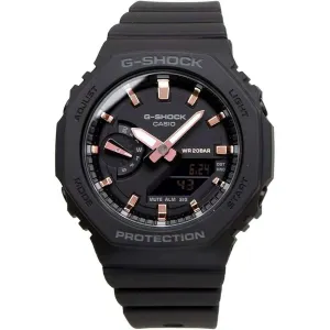 CASIO G-SHOCK OCTAGON DESIGN BLACK & PINK GOLD UNISEX WATCH GMA-S2100-1A