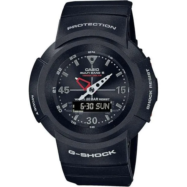 CASIO G-SHOCK RADIO SOLAR ANALOG DIGITAL BLACK MEN WATCH AWG-M520-1AJF