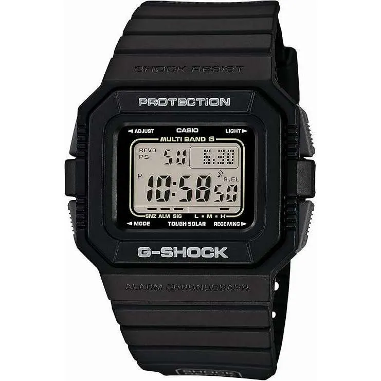 CASIO G-SHOCK RADIO SOLAR DAY-DATE BLACK DIGITAL MEN WATCH GW-5510-1JF