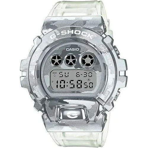 CASIO G-SHOCK SKELETON CAMOUFLAGE SERIES CLEAR DIGITAL MEN WATCH GM-6900SCM-1JF