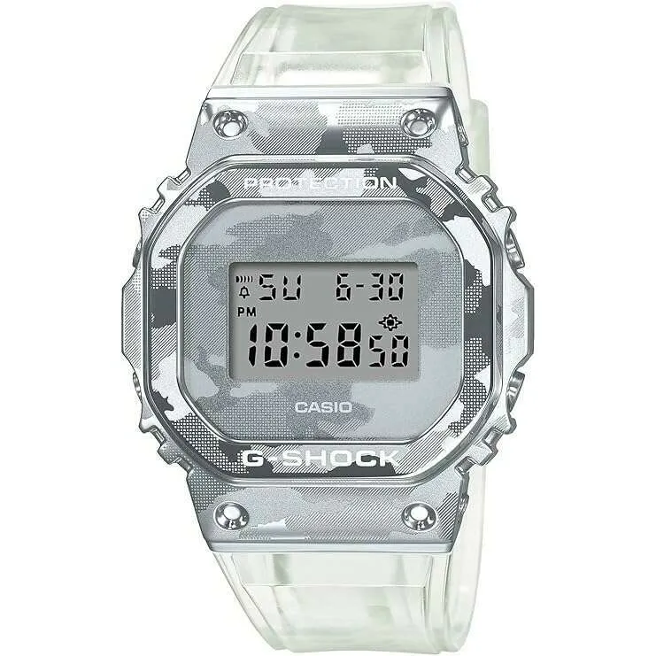 CASIO G-SHOCK SKELETON CAMOUFLAGE SERIES DIGITAL CLEAR MEN WATCH GM-5600SCM-1JF