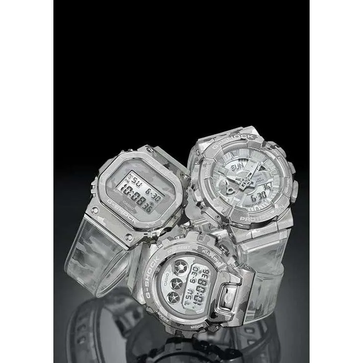 CASIO G-SHOCK SKELETON CAMOUFLAGE SERIES DIGITAL CLEAR MEN WATCH GM-5600SCM-1JF