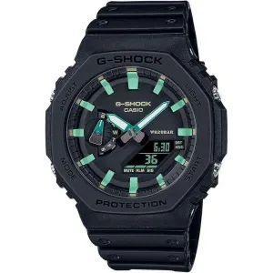 CASIO G-SHOCK TEAL AND BROWN COLOR SERIES ANALOG DIGITAL BLACK MEN WATCH GA-2100RC-1AJF