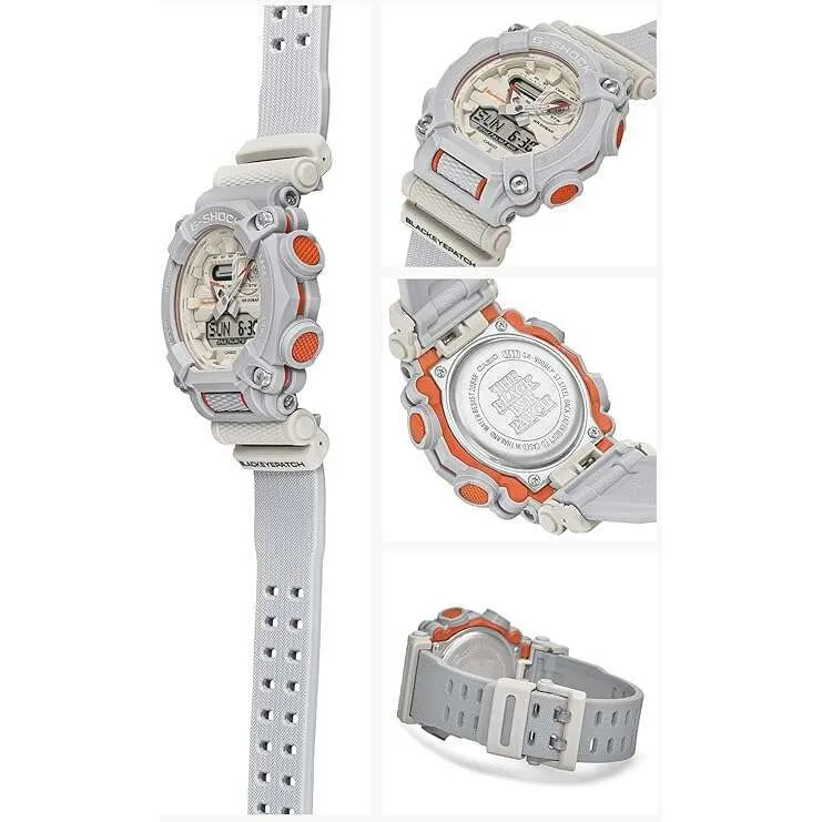 CASIO G-SHOCK THE BLACK EYE PATCH COLLABORATION MODEL GREY MEN WATCH GA-900BEP-8AJR