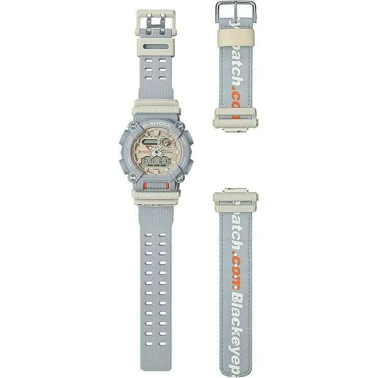 CASIO G-SHOCK THE BLACK EYE PATCH COLLABORATION MODEL GREY MEN WATCH GA-900BEP-8AJR