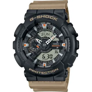CASIO G-SHOCK TWO TONE UTILITY COLORS SERIES DAY-DATE KHAKI MEN WATCH GA-110TU-1A5JF