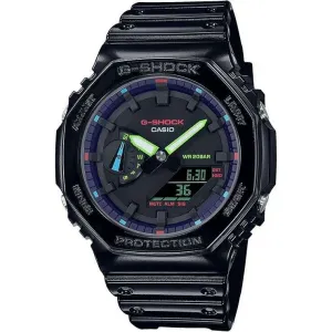 CASIO G-SHOCK VIRTUAL RAINBOW : GAMER'S RGB SERIES BLACK MEN WATCH GA-2100RGB-1AJF