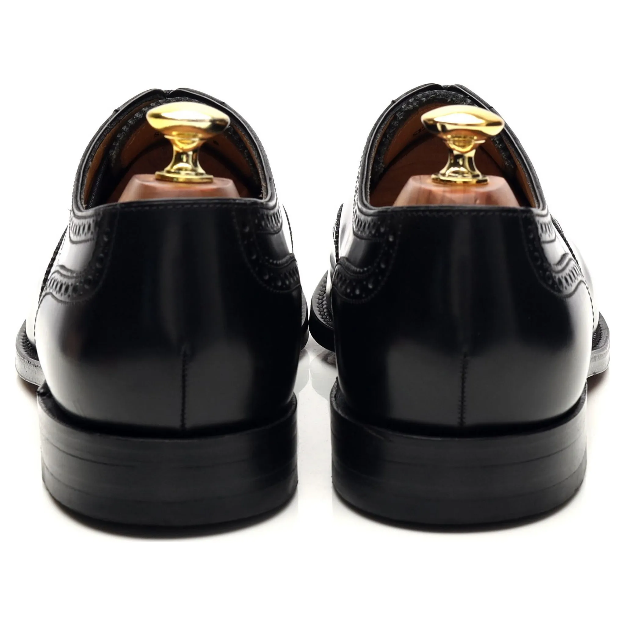 Charles Tyrwhitt Black Leather Oxford Brogue UK 8 F