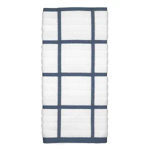 Check Kitchen Towel Cornflower