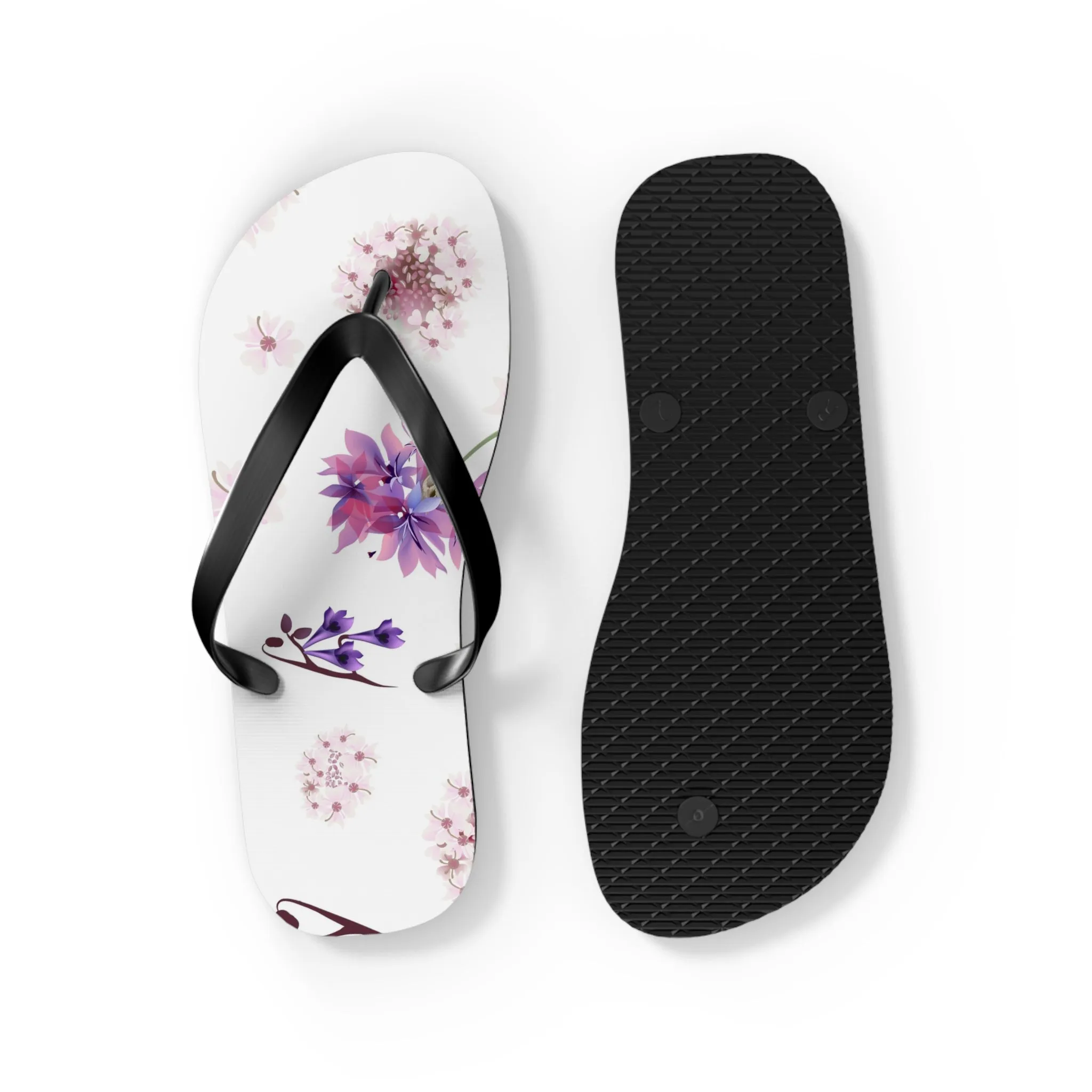 ChillKickz Floral Flip Flops - Trendy Summer Footwear for Beach and Casual Outings