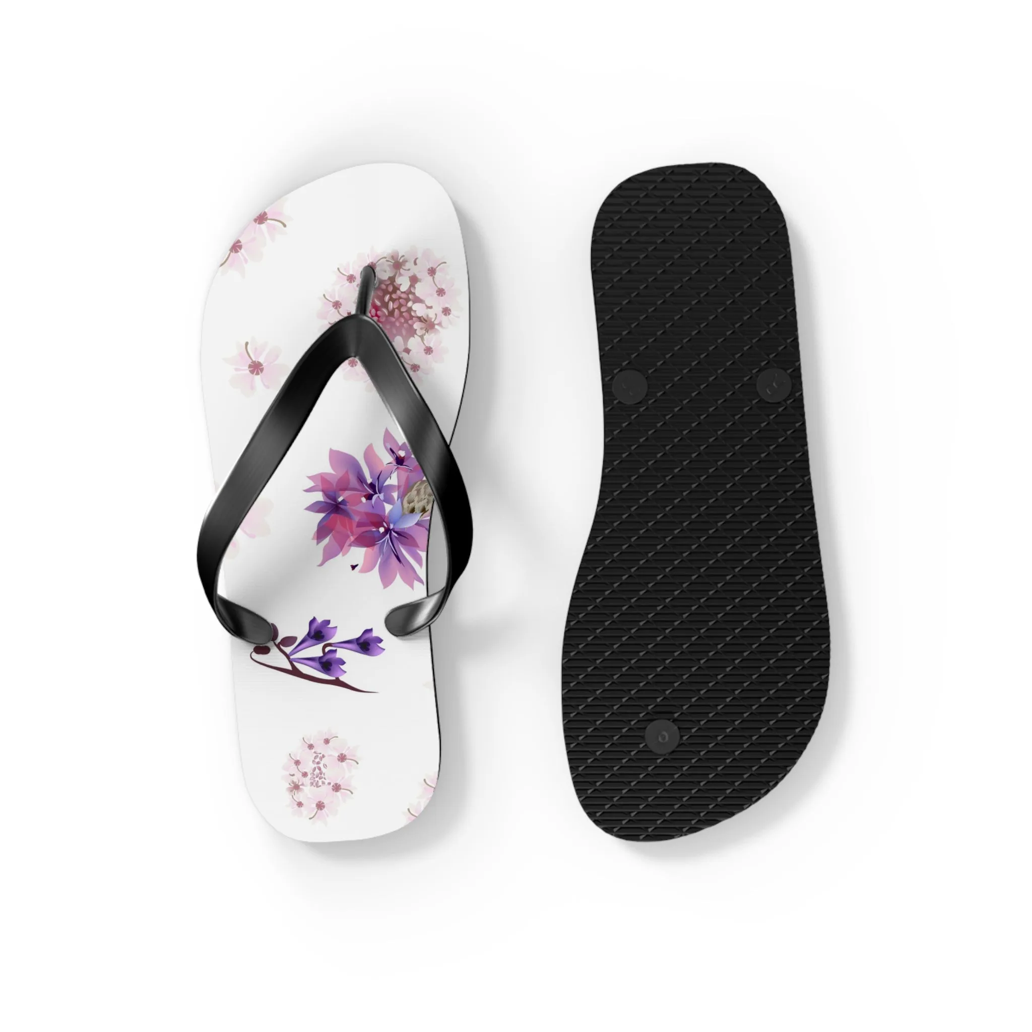 ChillKickz Floral Flip Flops - Trendy Summer Footwear for Beach and Casual Outings