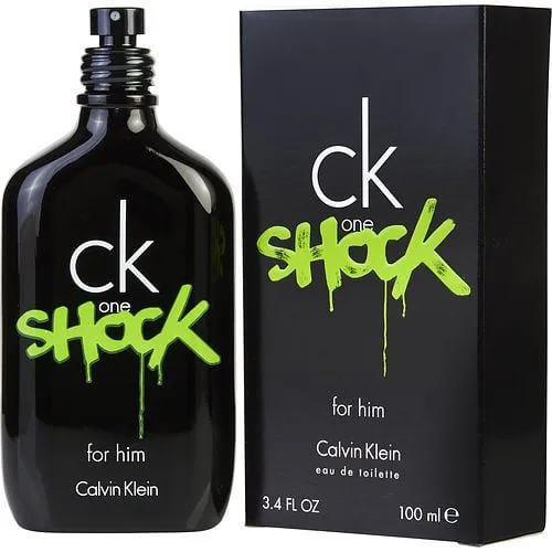 CK ONE SHOCK by Calvin Klein Edt Spray 3.4 Oz for Men
