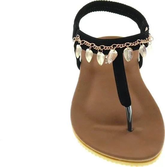 Comfort sandalen met voetbed voor dames – Bohemian Style Slippers with Charms by Mrchlabel