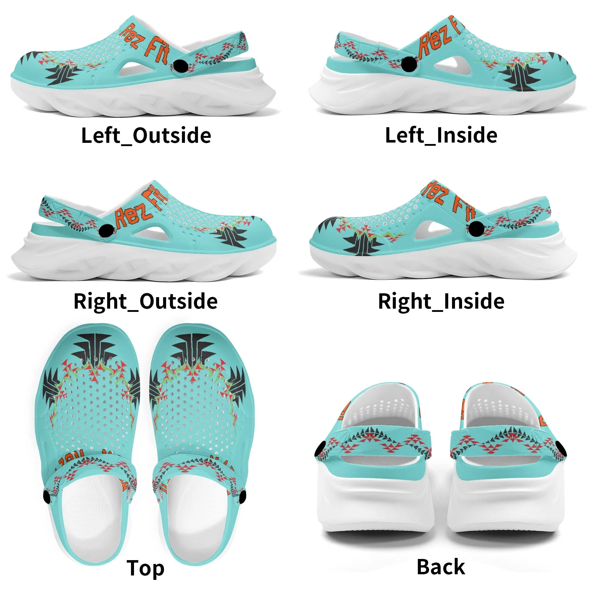 Custom Printed Mens Summer Sandals with Pivoting Heel Strap