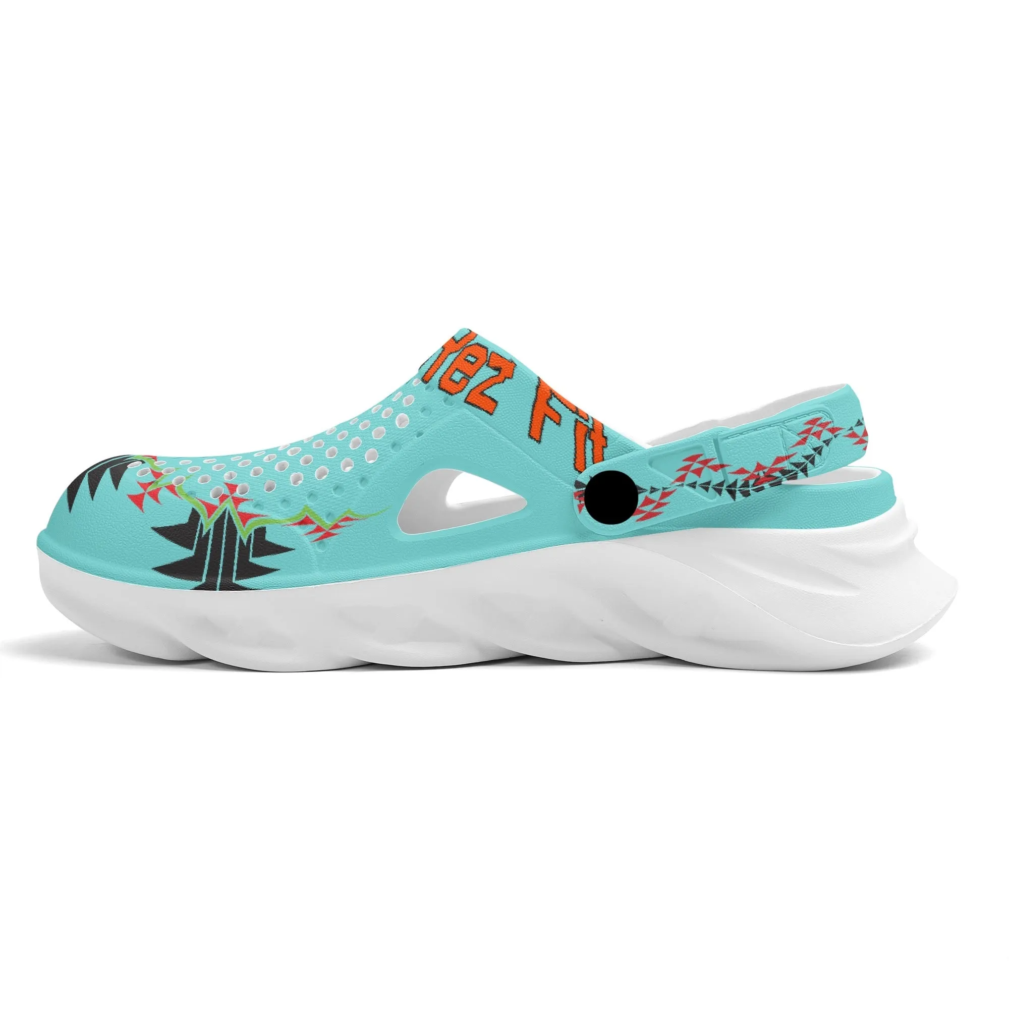 Custom Printed Mens Summer Sandals with Pivoting Heel Strap