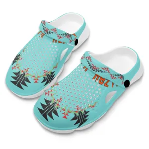 Custom Printed Mens Summer Sandals with Pivoting Heel Strap