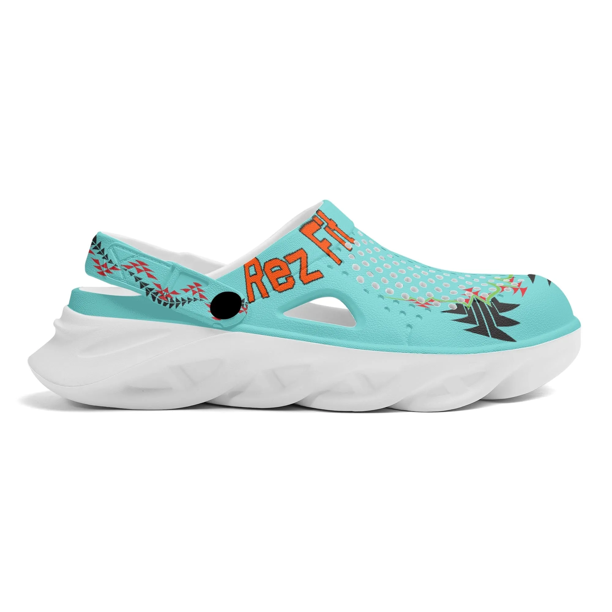Custom Printed Mens Summer Sandals with Pivoting Heel Strap
