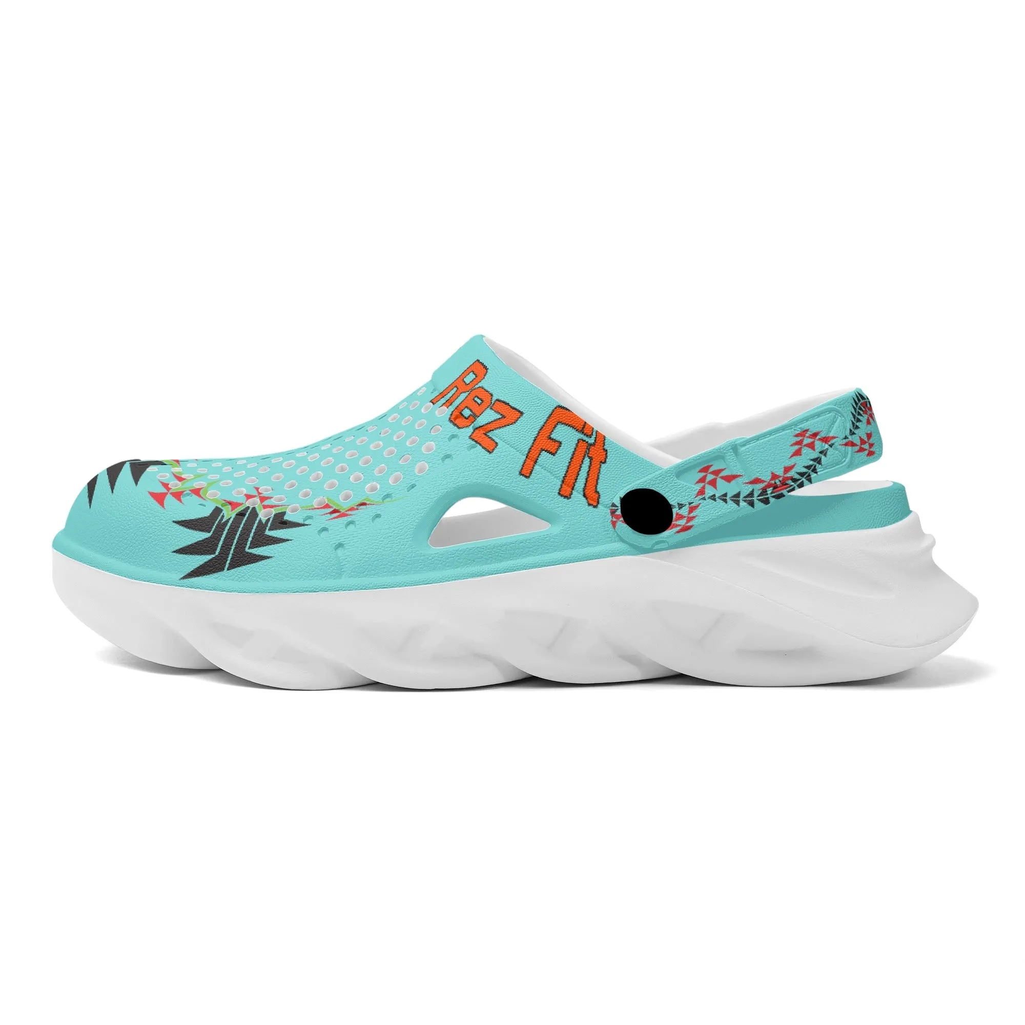 Custom Printed Mens Summer Sandals with Pivoting Heel Strap