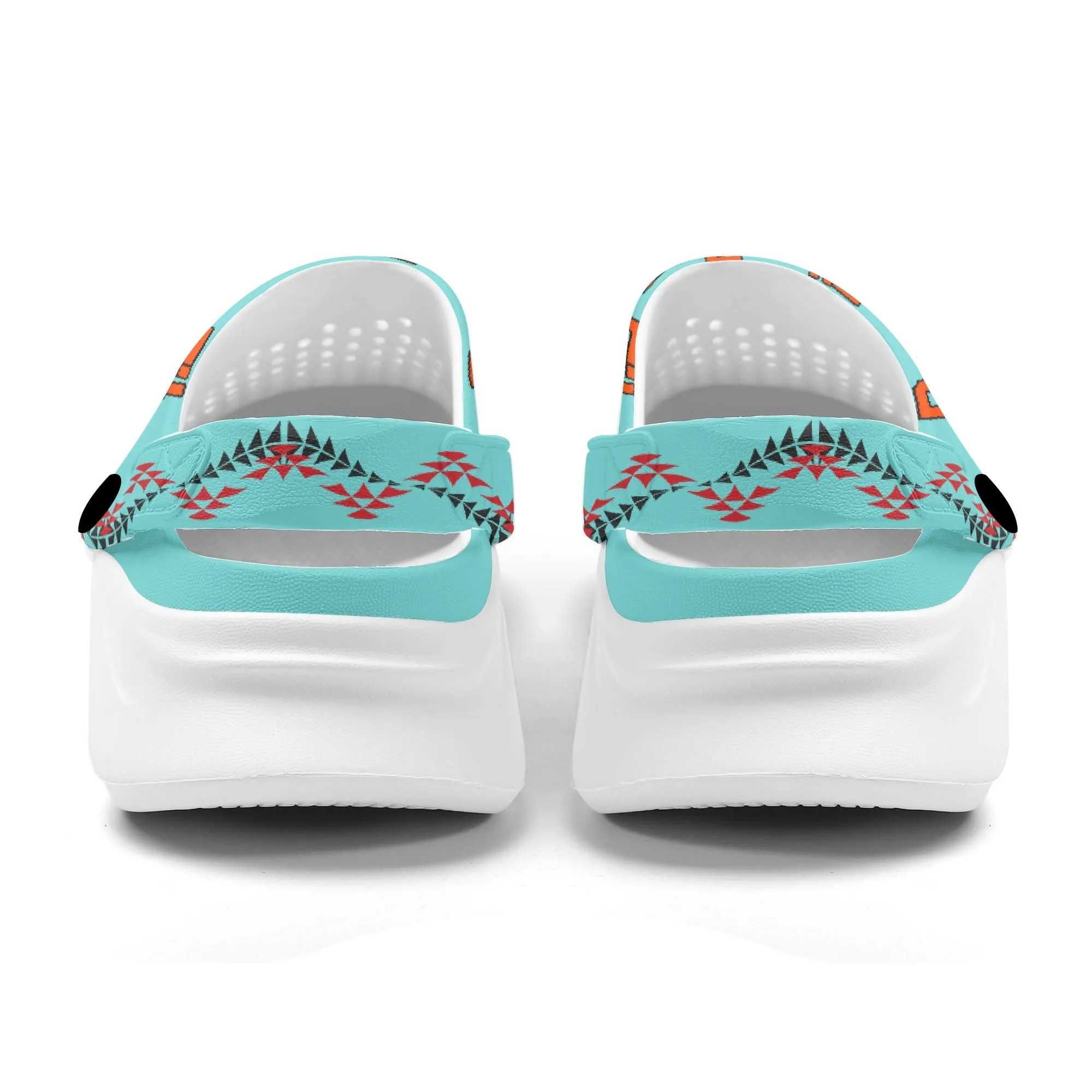 Custom Printed Mens Summer Sandals with Pivoting Heel Strap
