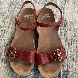 Dansko Rebekah Sandals, Burgundy Size 39