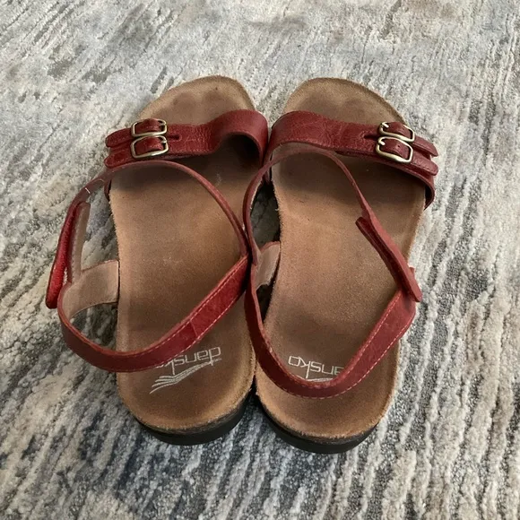Dansko Rebekah Sandals, Burgundy Size 39