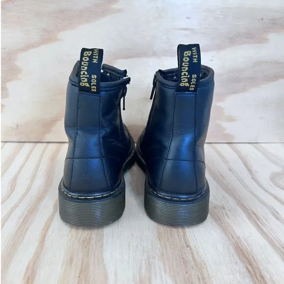 Dr. Martens - Softy T - Lace Up Boots - Black - Kids Little Girl's - 2 - 1460J