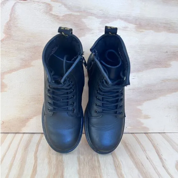 Dr. Martens - Softy T - Lace Up Boots - Black - Kids Little Girl's - 2 - 1460J