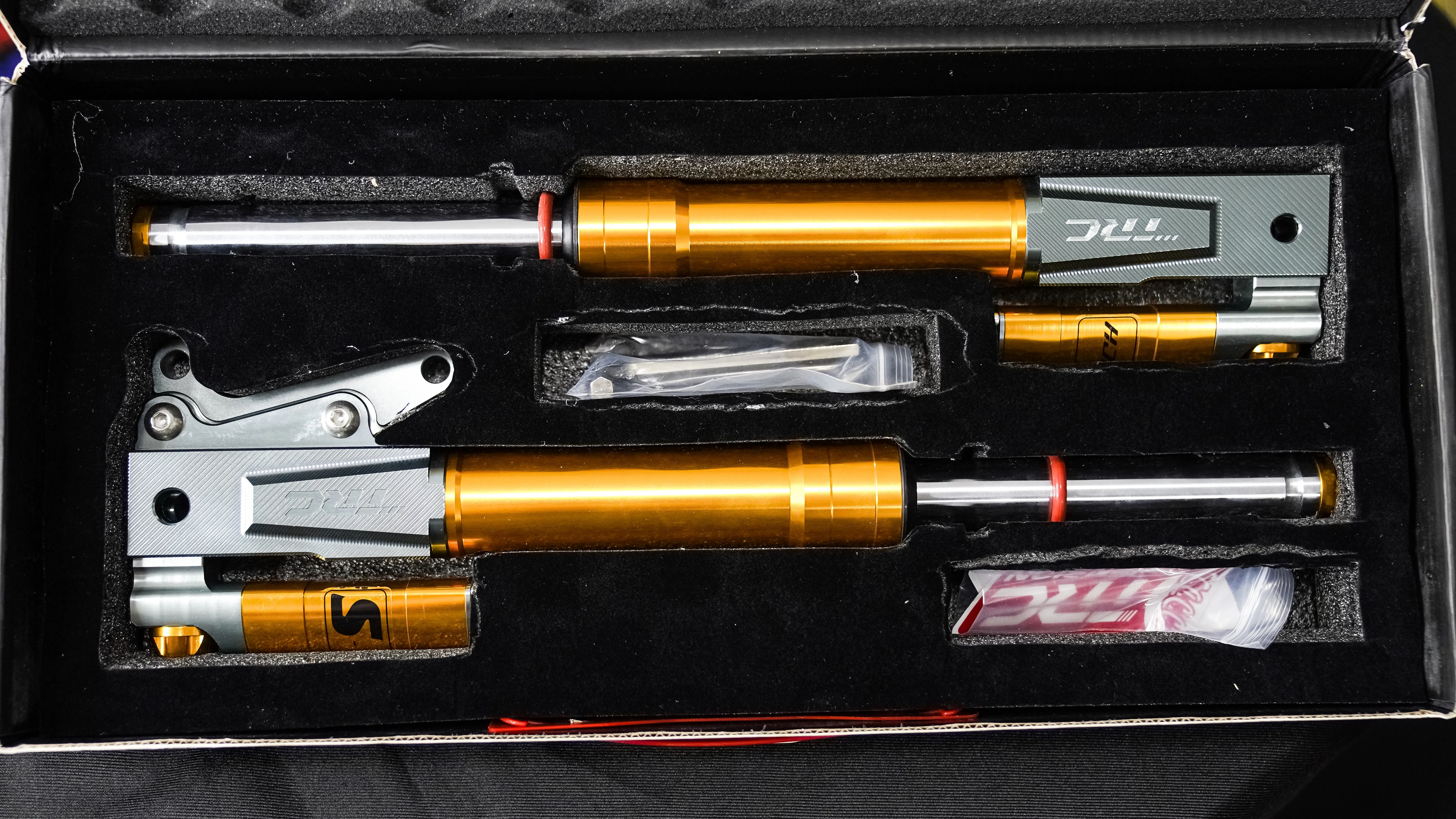 E - TRC S-TECH FRONT SHOCK MIO / FINO / SOULTY (GOLD)