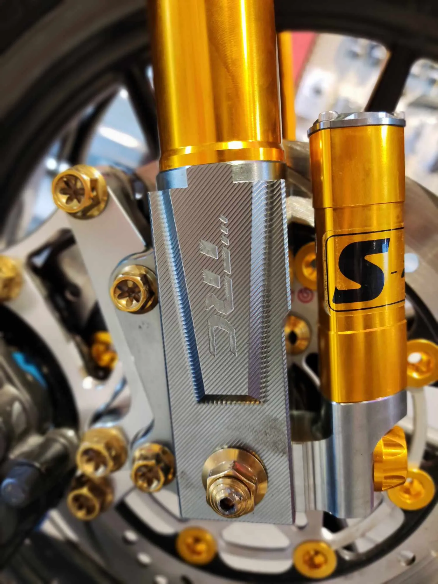 E - TRC S-TECH FRONT SHOCK MIO / FINO / SOULTY (GOLD)
