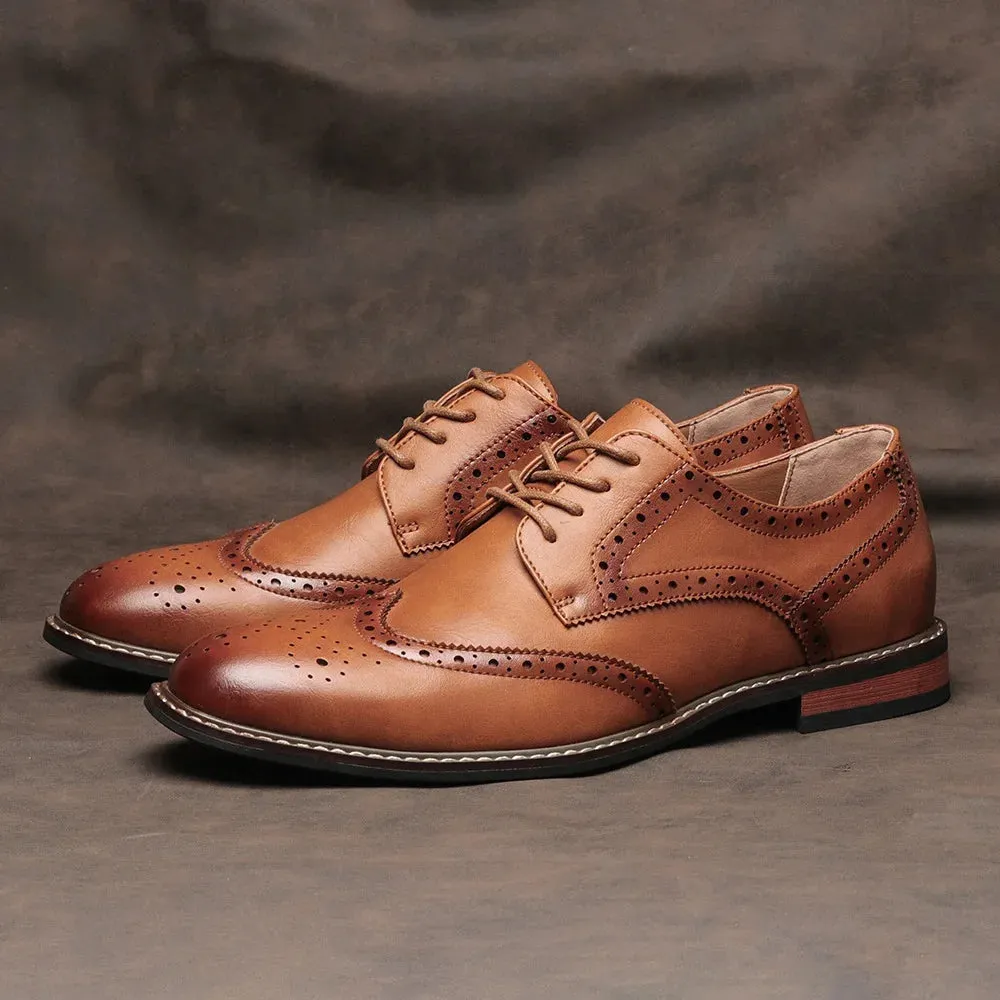 Edward - Leather Brogue Shoes