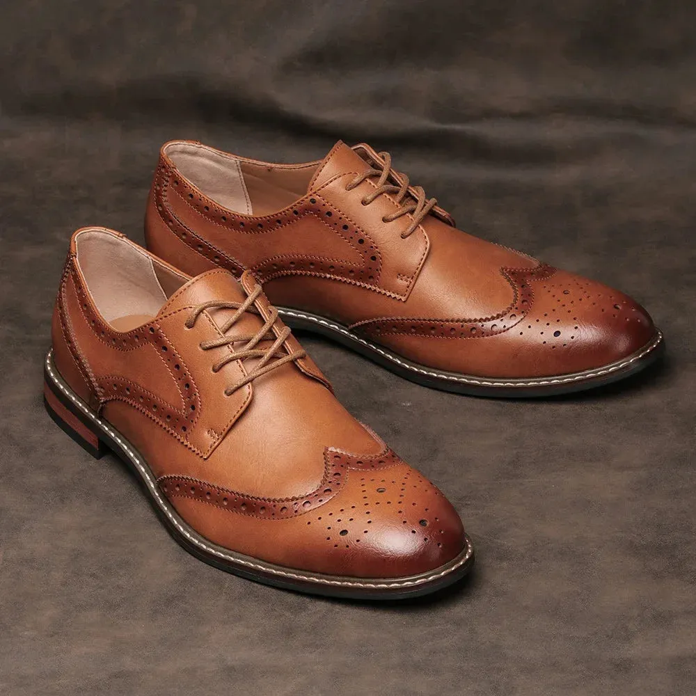 Edward - Leather Brogue Shoes