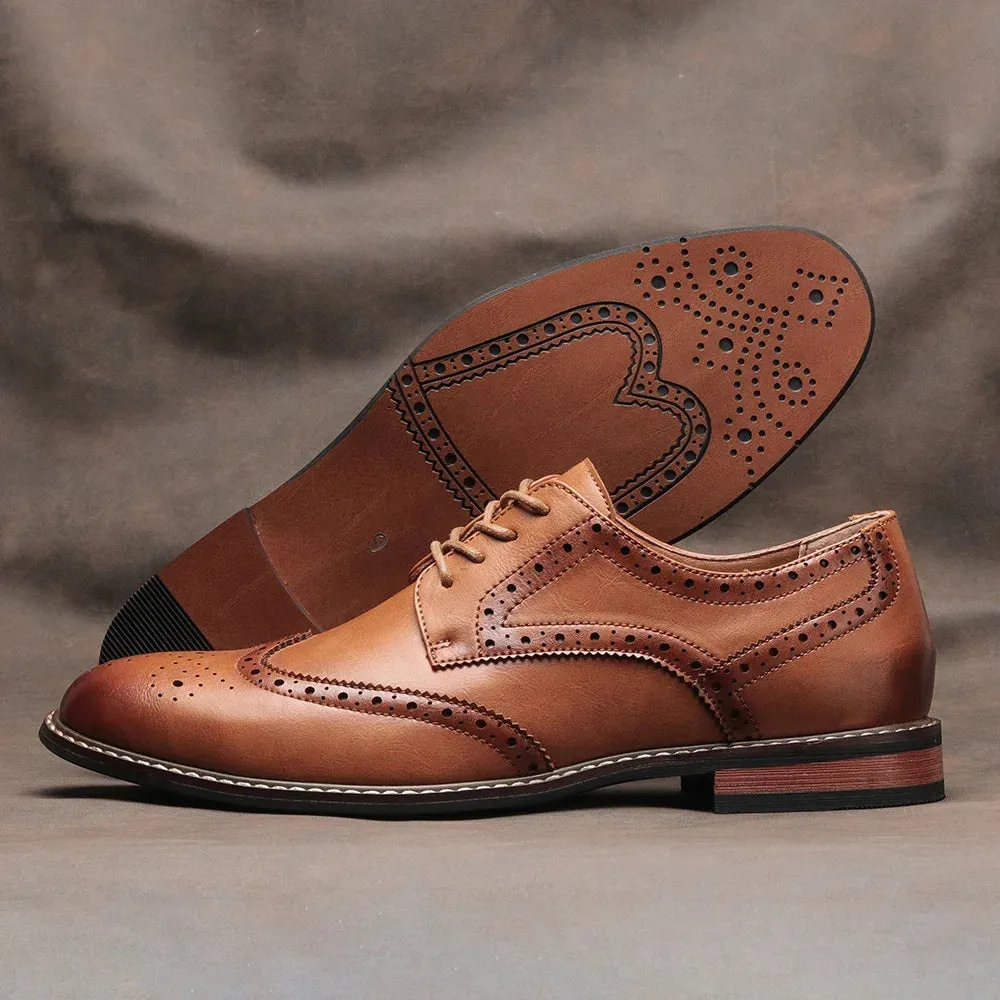 Edward - Leather Brogue Shoes